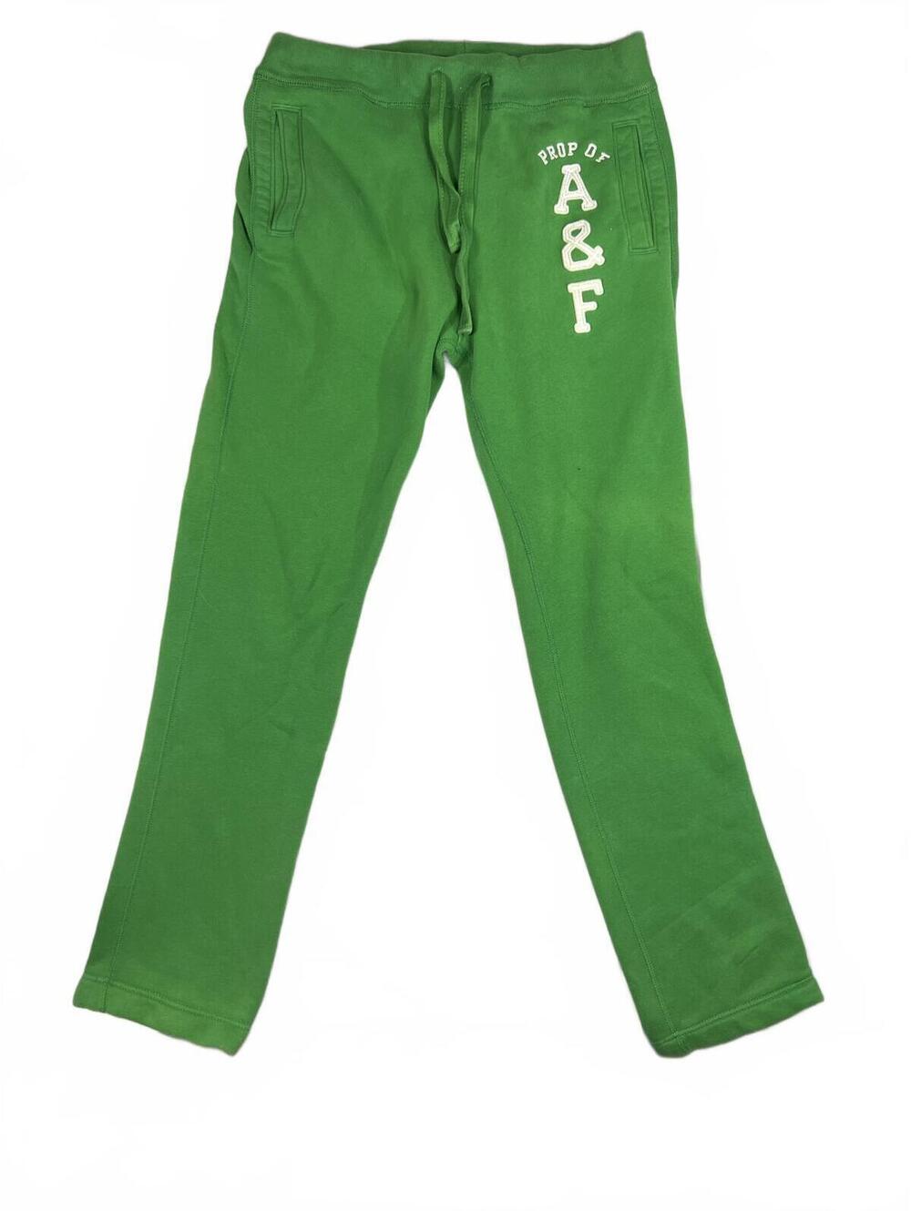 Vintage Y2K Abercrombie & Fitch Green Sweatpants Size L